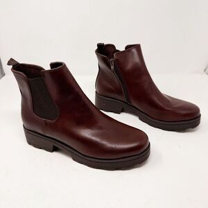BOC Brown Ankle Booties Comfort Walking boots Size 10